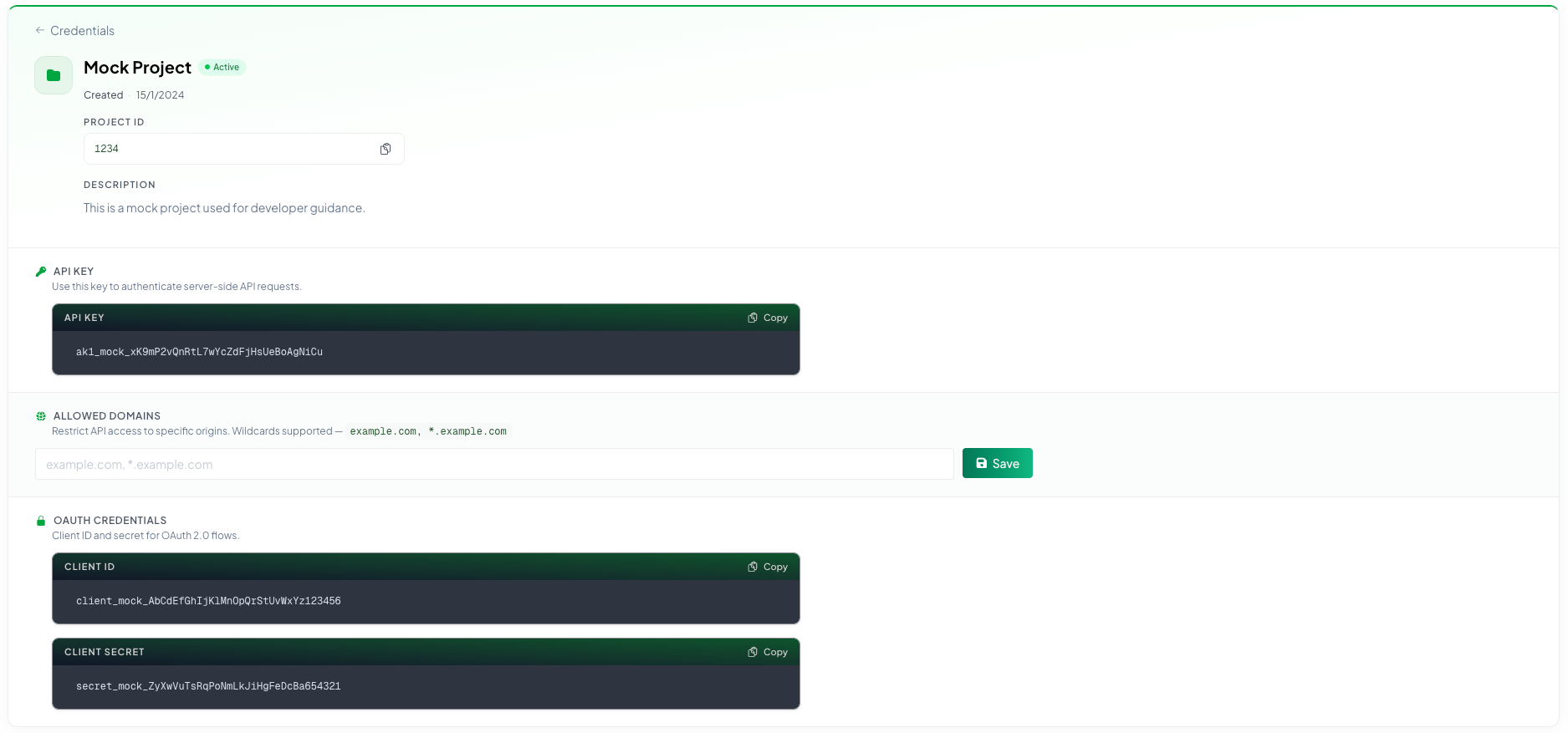 See credential details