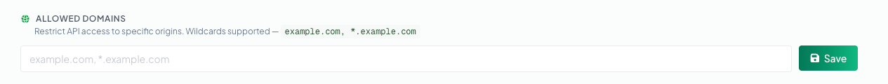 Add domain details